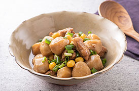 鶏肉と里芋のうま煮