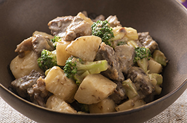 牛肉と長芋のごまみそ煮