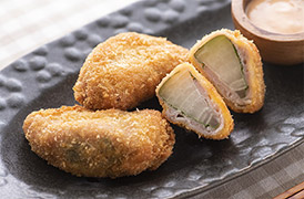 新玉ねぎの肉巻きフライ