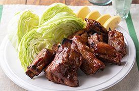 スペアリブのBBQグリル