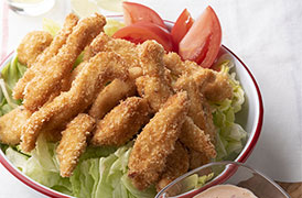 鶏胸肉のスティックカツ オーロラソース