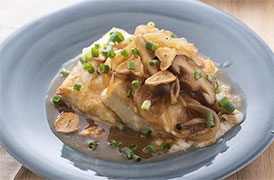 豆腐のにんにくステーキ