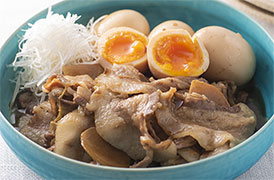 薄切り肉のラフテー風煮もの