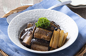 さんまのバルサミコ酢煮