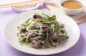 牛肉ともやしのサラダ うま辛ごまソース
