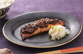 秋鮭のくるみみそ焼き