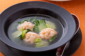 ふんわり鮭だんごのスープ