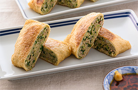 もやしとひき肉の油揚げ餃子
