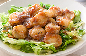 帆立の梅照り焼き