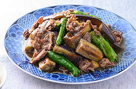 牛肉と夏野菜の黒こしょう炒め