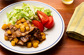 豚肉のパインじょうゆ焼き