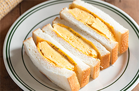 ぶ厚い卵サンド