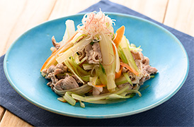 セロリと豚肉の香りあえ