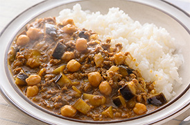 なすのキーマカレー
