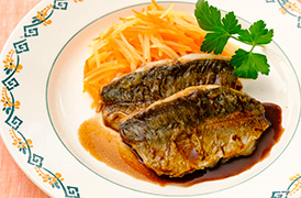 あじのソース照り焼き