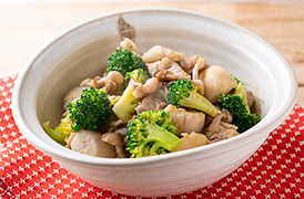 里芋と豚肉の蒸し煮 しょうが風味