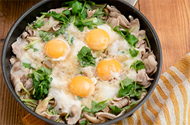 豚肉のとろろとじ