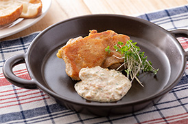 チキンソテー ガリのタルタルソース