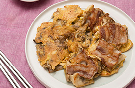 舞茸と豚肉のジョン