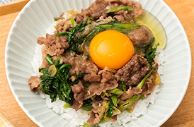 春菊のすき焼き牛丼