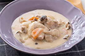 鶏肉の酒粕クリーム煮
