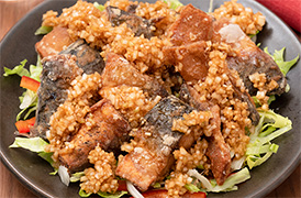 揚げさばの中華玉ねぎソース