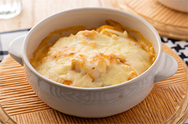 たらの白菜キムチグラタン