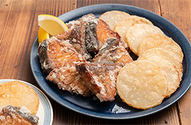 大根とぶりの竜田揚げ