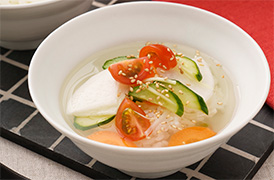 水キムチ風汁かけごはん