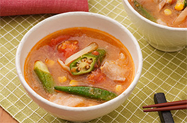 夏野菜豚汁