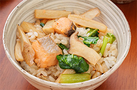 根菜ポン酢混ぜごはん
