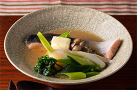 秋鮭石狩煮