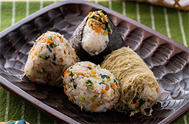 野菜ふりかけおにぎり