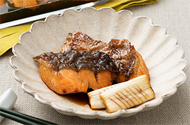 鮭とねぎの焼き漬け