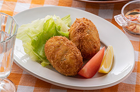 きのこのクリームコロッケ