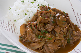薄切り肉のクイックカレー