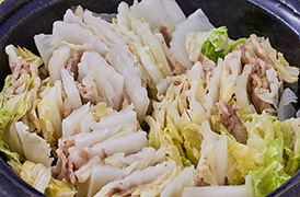 白菜の肉はさみレンジ蒸し