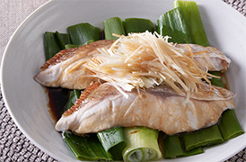 中華風蒸し魚