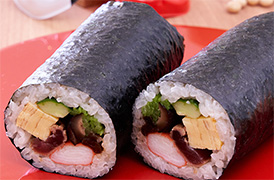 明日の節分 恵方巻き・干し椎茸とかんぴょうの煮もの