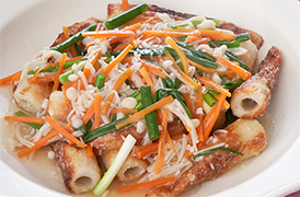 ちくわの野菜あんかけ