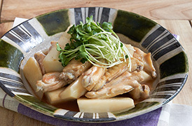 手羽中と長芋のとろみ煮