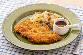 牛肉のチーズカツレツ