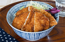 ささ身の和風ソースカツ丼