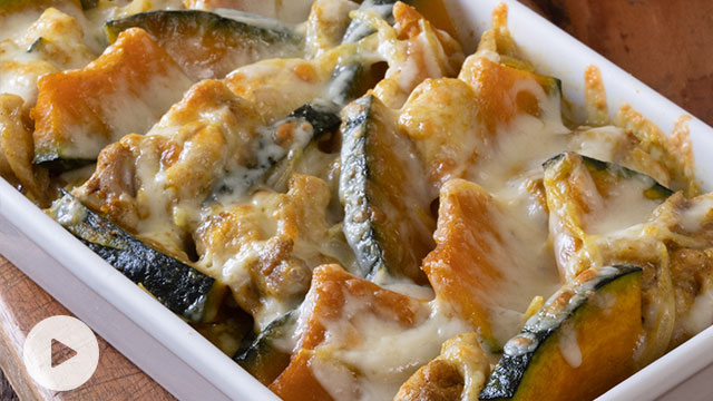 チキンとパンプキンのチーズ焼き