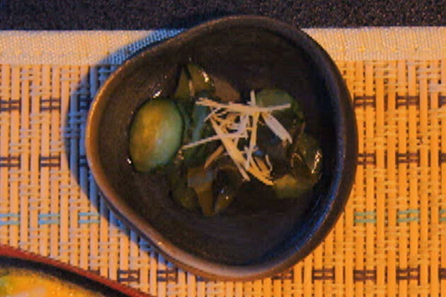 きゅうりとわかめの酢の物