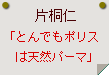 片桐仁「とんでもポリスは天然パーマ」